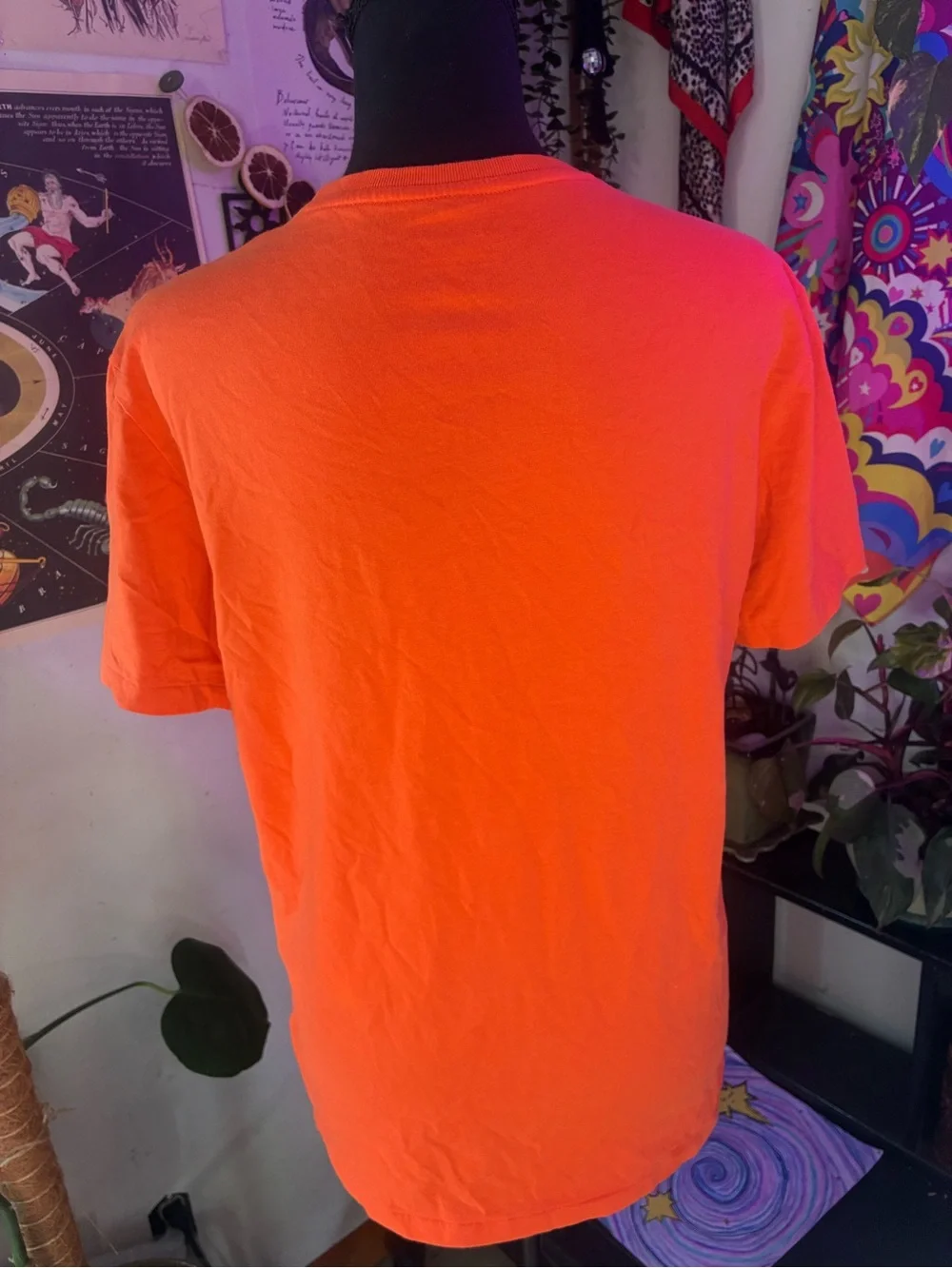 Polo by Ralph Lauren Bright Orange Crew Neck Tee with Blue Pony